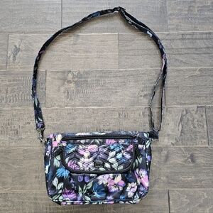 Beautiful Lug Floral Mambo Nylon Adjustable Crossbody Bag